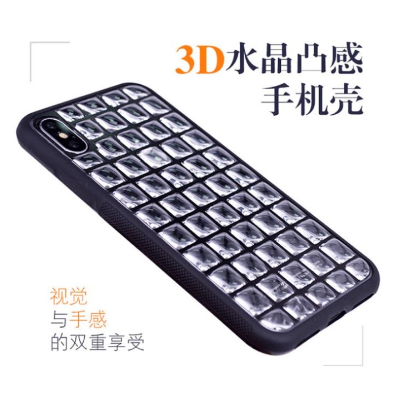 3d Crystal Water drop mozaïek lattice Nail Poolse kristalhelder gelei mobiele telefoon shell IPhoneX